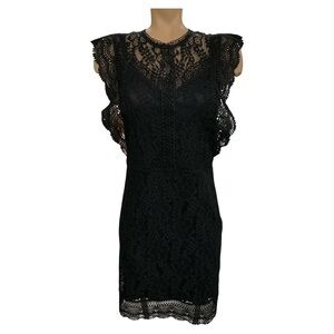 Only Black Lace Mini Dress Size L